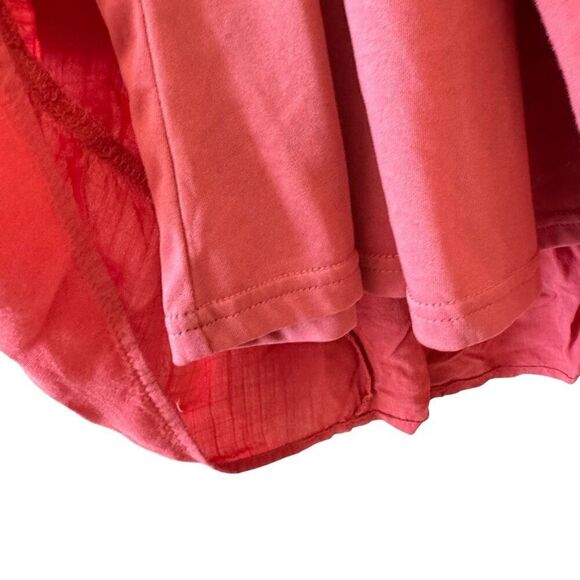 POLAGRAM Boho Chic Embroidered Midi Gypsy Short Sleeves Dress SZ L #2468 - Picture 11 of 14